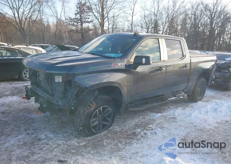 2020 Chevrolet Silverado 1500 4Wd Short Bed Lt Trail Boss из США, поврежденный, VIN 3GCPYFED2LG375779